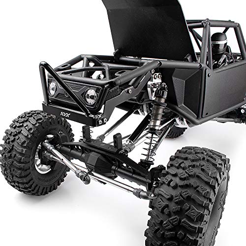 EPINON Adjustable Aluminum Bumper Set For 1/10 RC Crawler - Front & Rear Bumper For TRX4, SCX10, Capra (Purple)