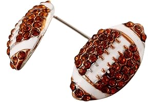 Blingy Football Earrings: Elevate Your Game Day Style