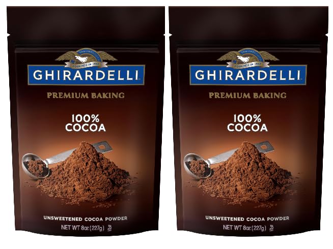 Baking Cocoa 100% Unsweetened Cocoa Powder (Pack Of 2 Bags) 8 oz. each