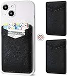 2Pack-Phone-Card-HolderLeather-Phone-Wallet-Adhesive-Stick-On-Credit-Card-Pocket-for-Back-of-Phone-Case-iPhone-and-Android