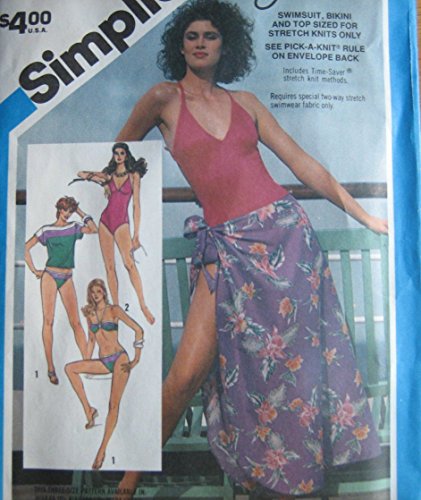 Simplicity 6390 Oleg Cassini patron de couture maillot de bain au design rétro unique