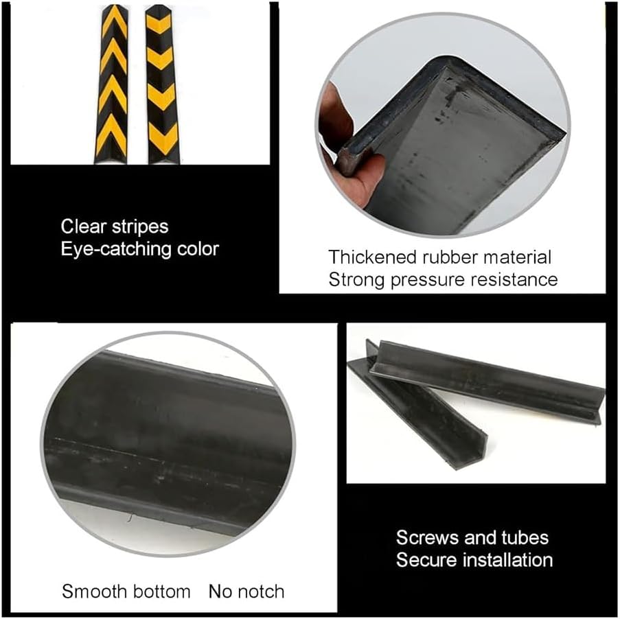 Wall Corner Protectors, Car Parking Protector, Rubber Corner, Reflective Wall, Protecting Edges(1pcs-120cm)