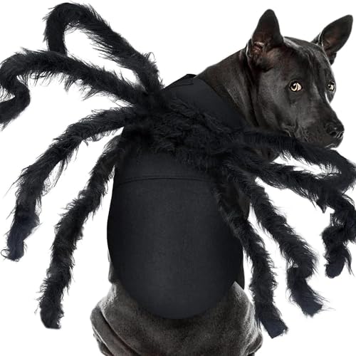 Halloween Spinnenkleidung für Hunde und Katzen: Spinnenkostüme Verkleidung Kleidung, Halstuch Hund, Hundekostüm Halloween für Party Kleidung Accessoires (L)