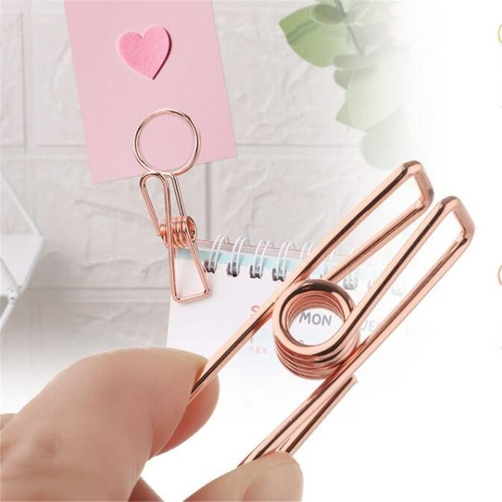 Metal Shape Photo Holder Sided Number Card Label Paper Clip Desktop Ornament