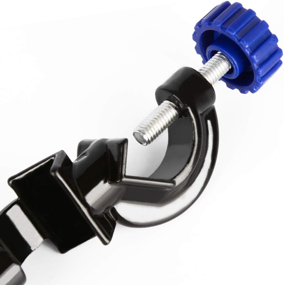 2-Pack Adjustable Bosshead Clamp Holder, Lab Heavy Duty Boss Head Clamp Holder Aluminum Alloy Body, up to 21mm Rods for Laboratory Use