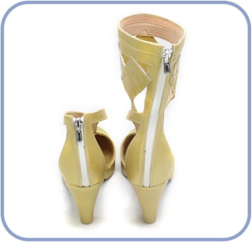 Miniatura 5 de Juego de anime Genshin Impact Layla - Zapatos de cosplay para Halloween, tacón alto, para mujer, anime, cosplay, juego de rol