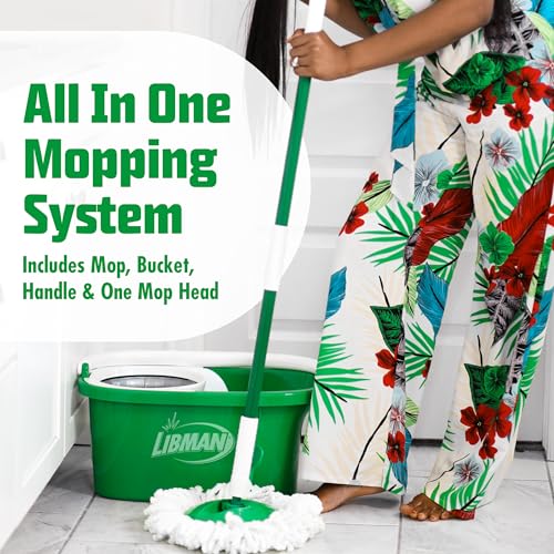 image for LIBMAN COMMERCIAL Libman Tornado Spin Mop System | Mop and Bucket with