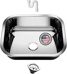 Cuba Inox Pia Cozinha 430 40x34x17 + Válvula + Sifão