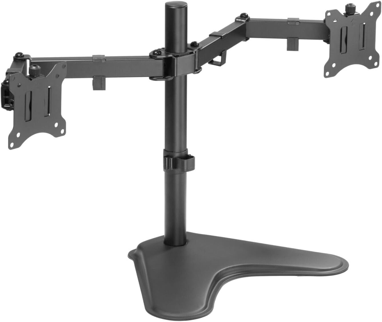 Dual Monitor LED LCD TV Swivel Desk Mount Stand,Suitable for Both Home and Office Use