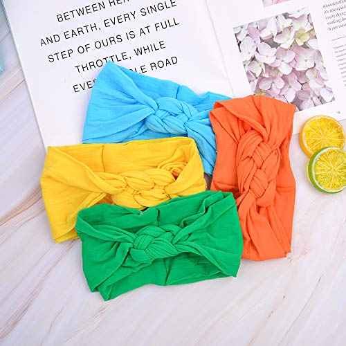 12 fasce per capelli in nylon per neonate