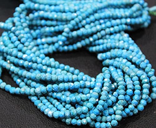 Perles de turquoise bleue facettées 3mm LKBEADS pour loisirs créatifs