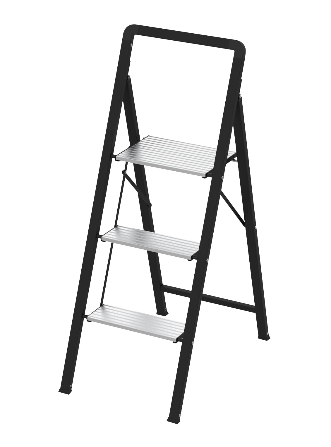 HOME IT Escalera con 3 peldaños (altura 113 cm x ancho 41 cm)