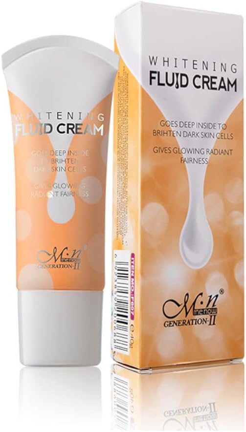 Makeup Face Cream Fluid Light Coverage Foundation For All Skin Type + Whitening Fluid Face Cream, 20 Gram