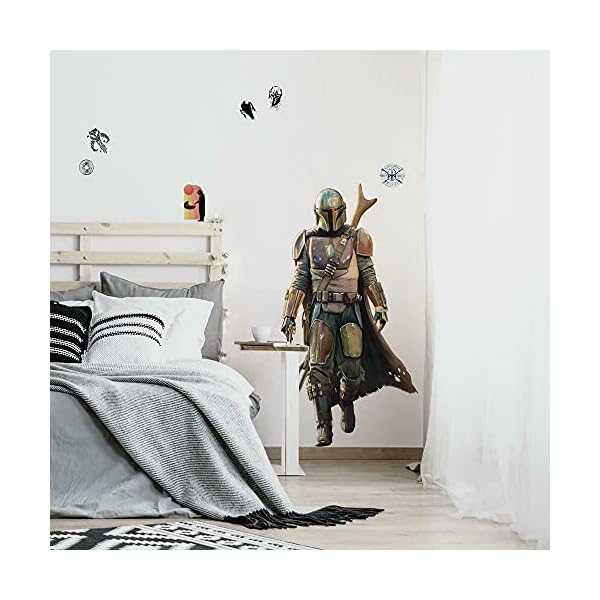 RoomMates RMK4457GM Star Wars the Mandalorian Wandaufkleber, zum Abziehen und Aufkleben