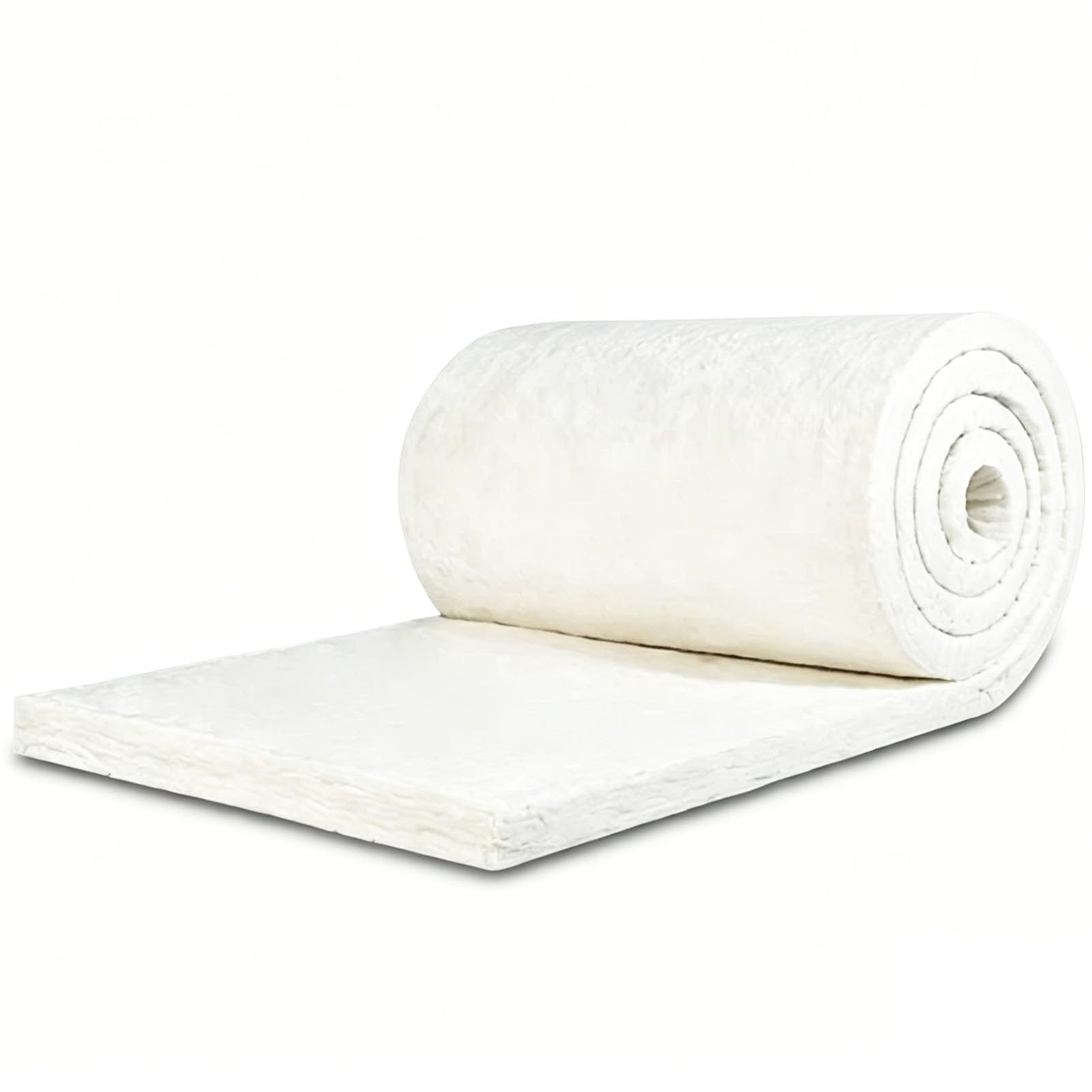 Manta Ignífuga de Aislamiento Cerámico - Lana Cerámica para Escape (Sin Mantenimiento) Ideal para Hornos y Estufas de Leña (3m * 0.61m * 50mm)
