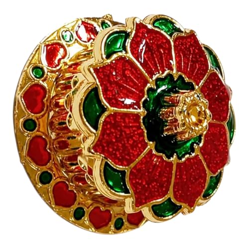 Image of Indian Dark Red Pure Kumkum Powder (Sindoor, Kumkuma, Kum Kum) For Makeup, Pooja And Other Hindu Rituals (Fancy Box 1)