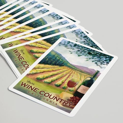 Lantern Press Napa, California, Cartas de Póker 52 miniatura 5