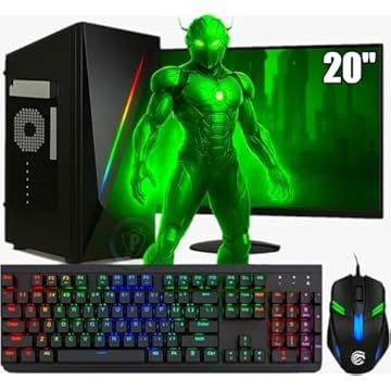 PC GAMER COMPLETO RYZEN A8 9600, RADEON 2GB, 32GB DDR4, SSD 480GB (16GB DDR4)