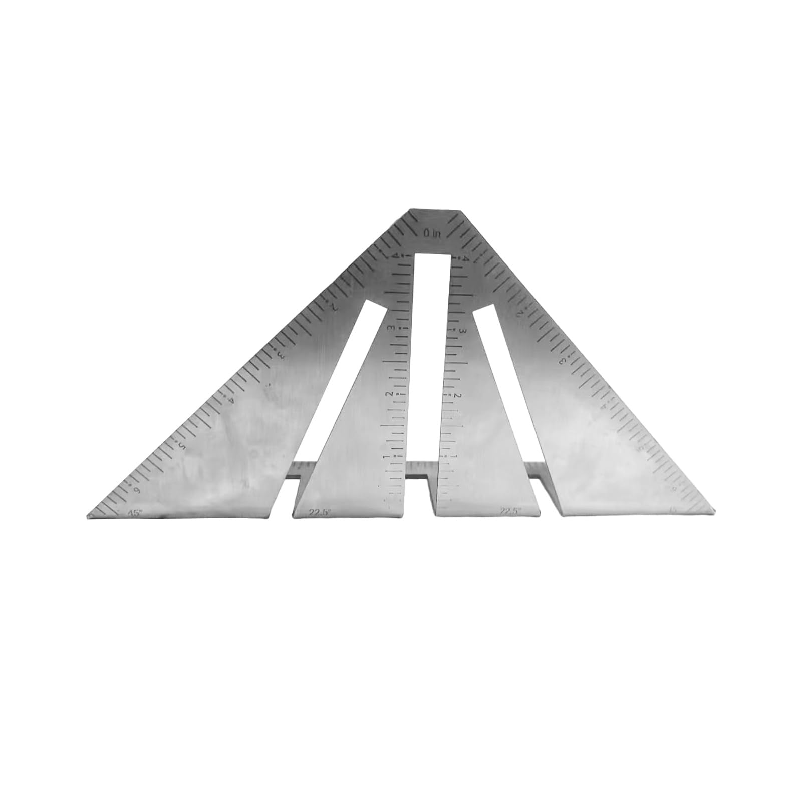 pofluany 3D Angle Measurement Tool and Carpenters Square, Precision Scribing Tool and Multifunctional Marking Level Ruler, Joiners Square and Measuring & Layout Tools for Timber 12cm