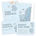 Set of 25 Elephant Baby Shower Invitations, Diaper Raffle Tickets and Baby Shower Book Request Cards with Envelopes. Perfect for Baby Boys and Baby Girls