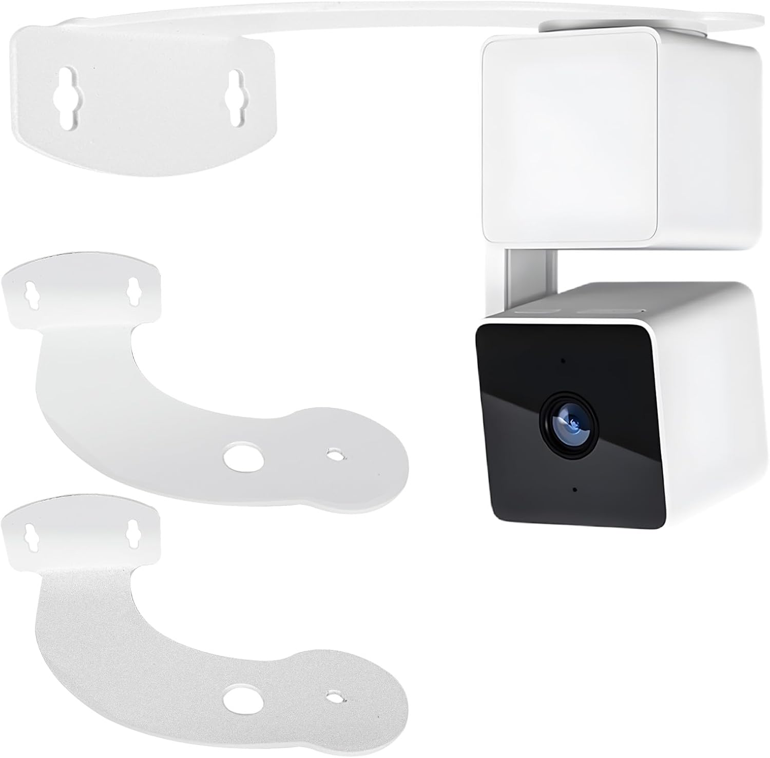2-Pack Metal Corner Wall Mount Bracket Compatible with Wyze Cam Pan V3/V2 & Wyze Cam V4/V3/V2, for Maximum Coverage on Both Sides of Your Home, Minimizing Blind Spots Thumbnail