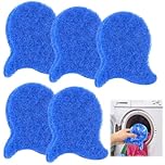 ASANMU 5-Pack Washing Machine Pet Hair Remover Lint Balls, Reusable, Blue, Polyurethane (PU), Cat & Dog Hair Remover, Clothing & Household Cleaning, Klettverschluss Closure