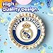 7.5 Madrid Elite Cake Topper – Round Edible Birthday Cake Decorations, Happy Birthday Cake