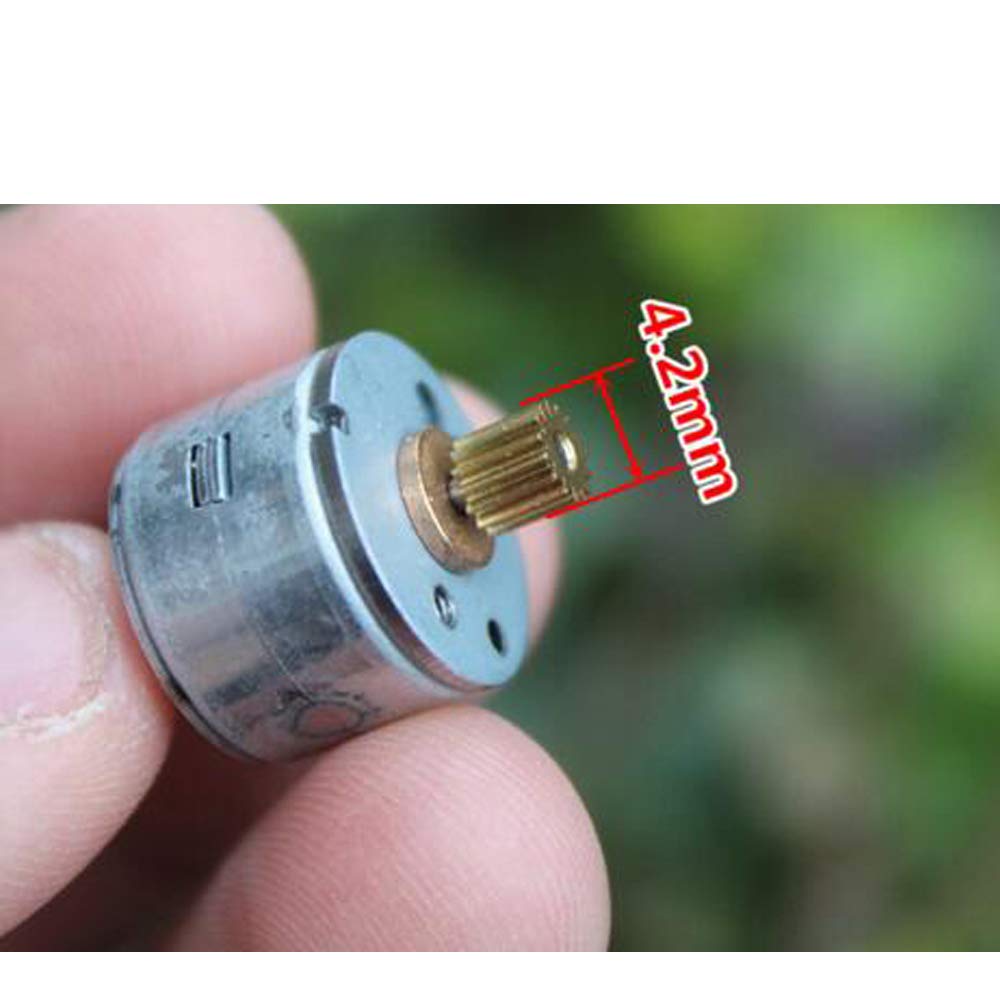 10 * miniaturowy dwufazowy czterożyłowy silnik krokowy 15 mm silnik krokowy mały 2-fazowy 4-przewodowy silnik
