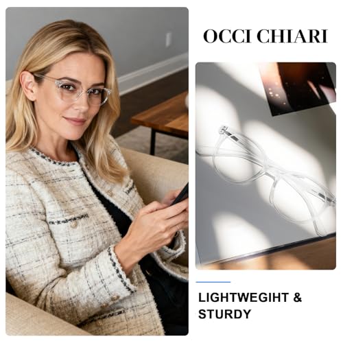 Image of OCCI CHIARI Narrow Reading Glasses Women Colorfull Cute Readers for Petite Face