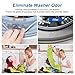 Draduo Front Load Washer Door Prop, Washing Machine Door Prop Open to Prevent Odors with 3 Adhesive Metal Catch, Door Holder to Keep Door Open (Black)
