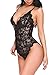 VNVDFLM Sexy Lace Women One Piece Lingerie，Fashion Comfortable Pajamas (black, S)