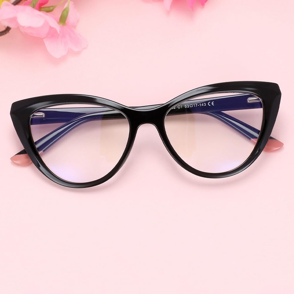 Moda Cat Eye Occhiali Uomo Donna Cerniera a molla Montatura per occhiali