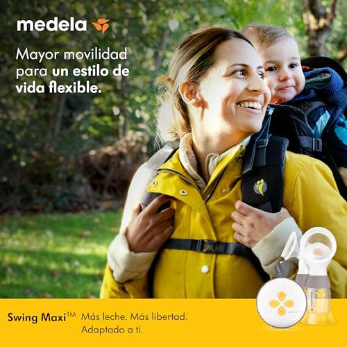 Miniatura 2 de Medela Swing Maxi Extractor De Leche Eléctrico Doble, Más Leche En Menos Tiempo, Recarga Mediante Usb, Embudos Personalfit Flex Y Tecnología 2-Phase Expression