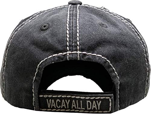 Image of Funky Junque Womens Baseball Cap Distressed Vintage Unconstructed Embroidered Dad Hat