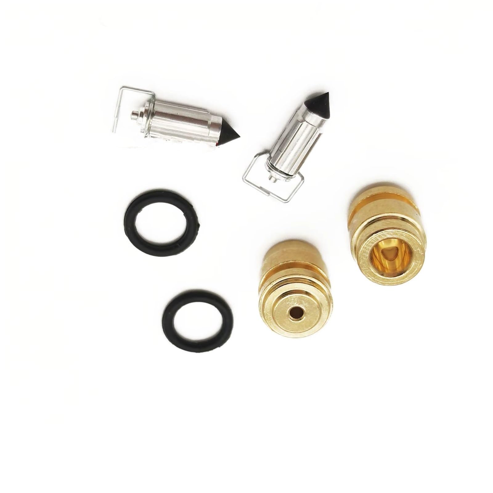 Kit Carburador Compatible Con Yamaha Para TZR250 1991 1992 1993 1994 Válvula Aguja Carburador Motocicleta Para Kit Reparación Flotador Asiento(2sets)