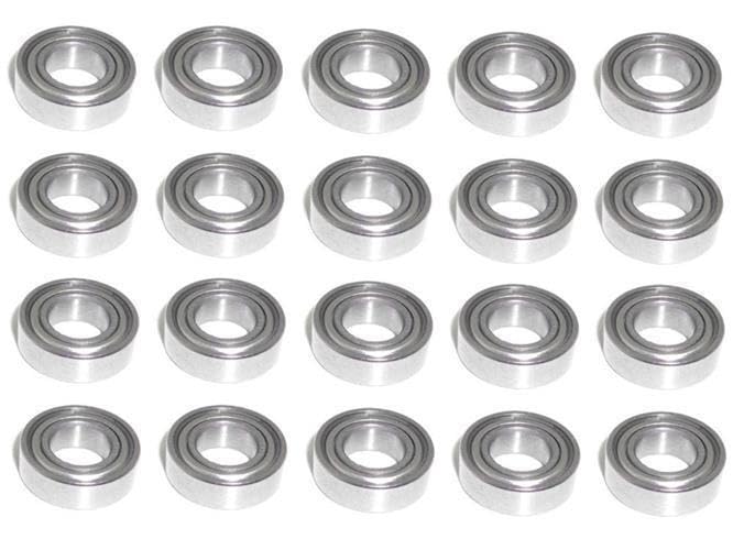 Edelstahl Kugellager SMR105 ZZ 5x10x4 mm NIRO 50 Stück - rcbay | rostfreies Rillenkugellager beidseitig gedichtet