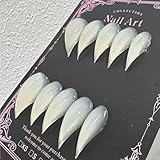 Luxury Press on Nails Medium Curved Stiletto Handmade Eagle Claw Unique Reusable ABS Material Fake Nails Dragon Claw False Nails with Designs Cat Claw Glossy Glue on Nail Thick Acrylic Nail(S)
