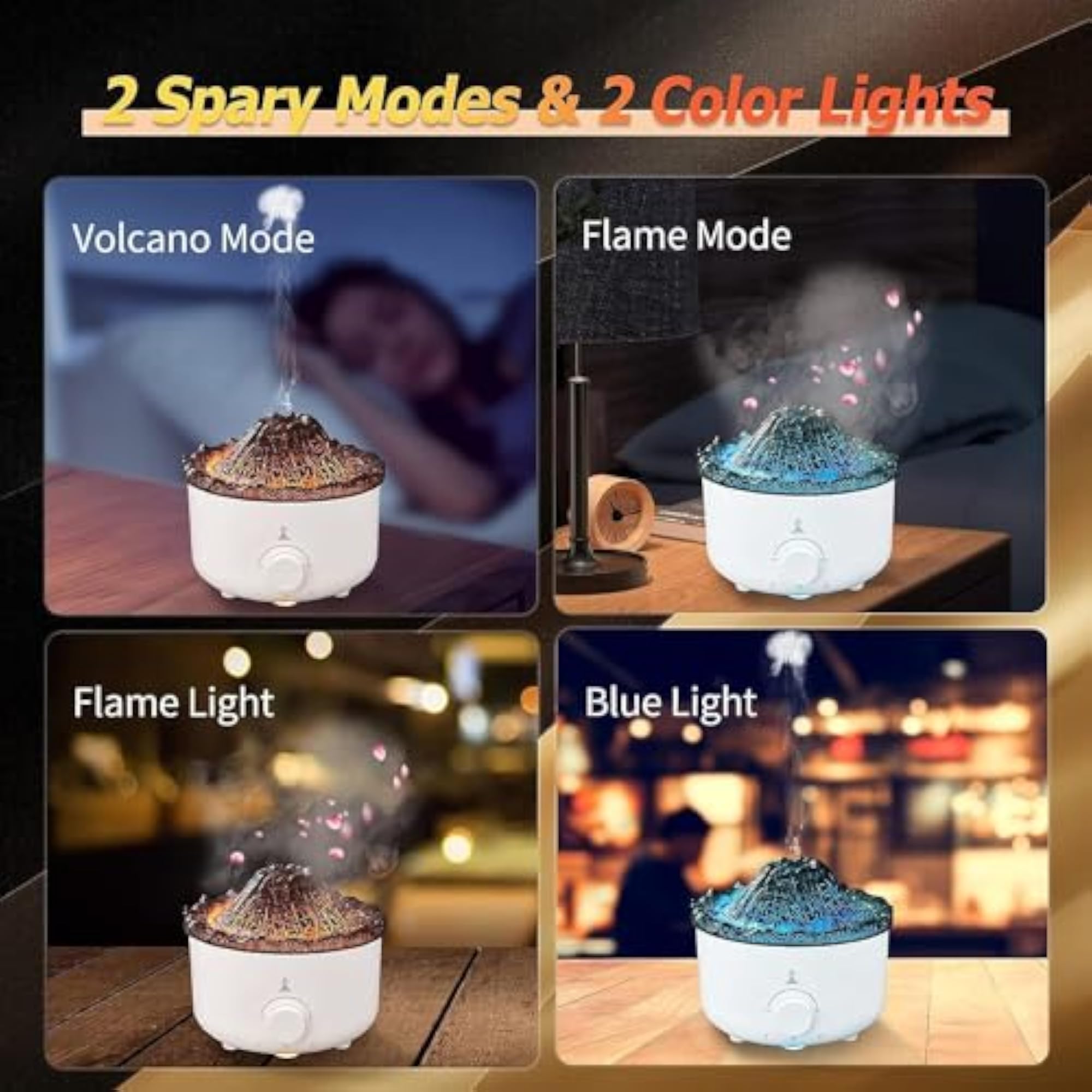 Volcano Diffuser Aromatherapy, 560ML