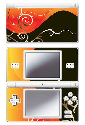 Amazon.com: Orange and Black Swirl Skin for Nintendo DS Lite