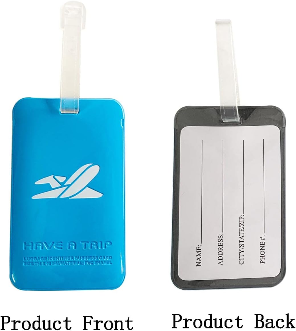 Buy 3Pack Luggage Tags with Name ID Cards Perfect to Quickly Spot