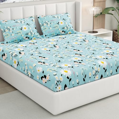 Rivermoor Ultrasoft Elastic Fitted Bedsheet for Double Bed | Quee...