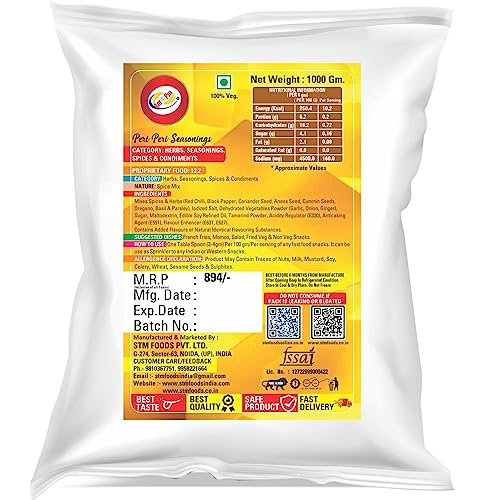 Image of Am 2 Pm - Peri-Peri Seasoning 1kg Spice Mix Exotic Spices Multi-purpose Seasoning