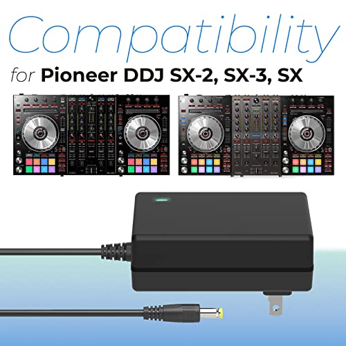 Antoble 6.6Ft Cord 5V 3A Ac Adapter Wall Charger For Pioneer Pro Ddj-Sx2 Ddjsx2 Dj Controller Power Supply #TOP4