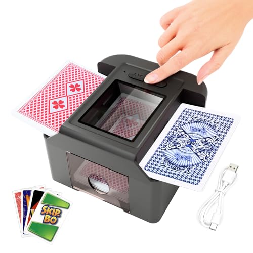 OTOmitra Automatic Card Shuffler for 1-2 Deck, Rechargeable Card Shuffle