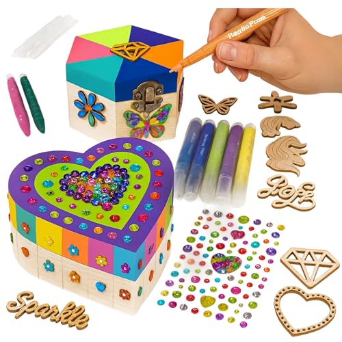 GirlZone Jewelry & Treasure Box, DIY Jewelry Box...