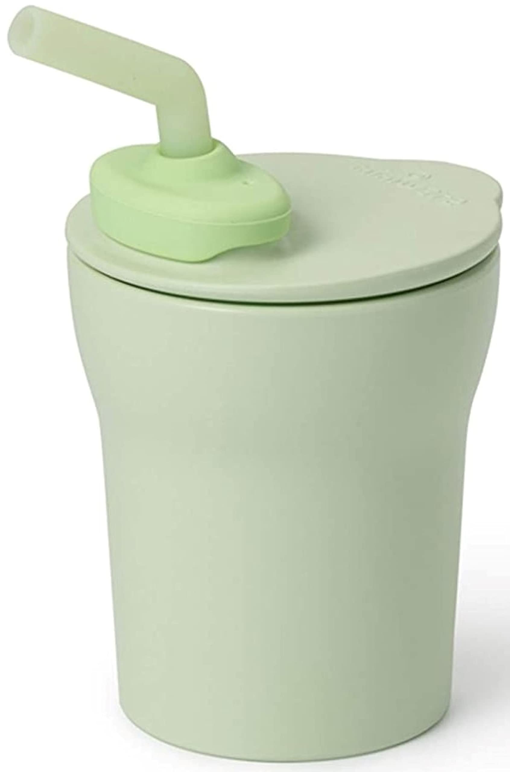 MINI Miniware 1-2-3 Sippy Cup for Babies | A Plastic-Free Cup with Food-Grade Silicon Straw | 200 ml | Key Lime/Key Lime, one Size (MWSCKK)