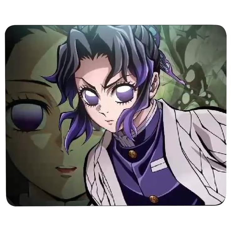Tripcy Shinobu Kocho (Insect Hashira) Anime Printed Mouse Pad Anti-Slip Rubber Base & Smooth Surface for Computer,Leptop and Gaming Mousepad (9 inch X 7 inch)