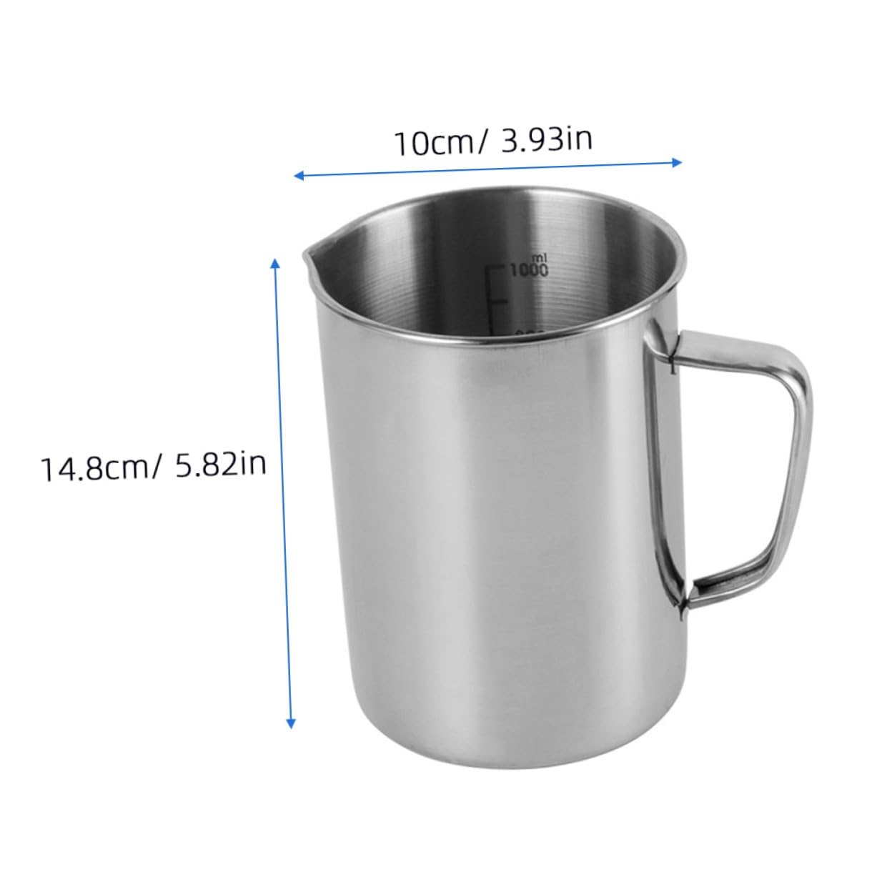 TOPBATHY 2 Pièces Bécher De Laboratoire Gobelet Conteneurs De Concentré Béchers Verre Doseur Expresso Tasses à Expresso Pichet Verseur Outil Expresso Fumant Métal Sanshui Acier Inoxydable