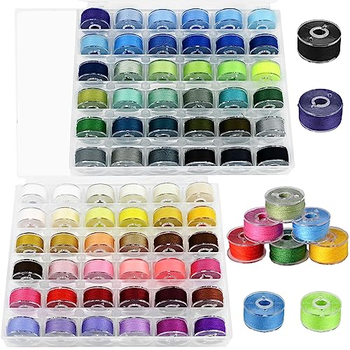 Curtzy Nähgarn Set Polyester Nähgarn Nähmaschine in Bunten Farben (24