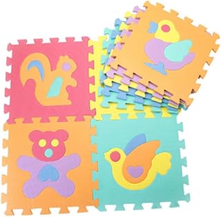 Toyvian 10 Peças Tapete De Brincar De Chão De Bebê Almofada De Chão Infantil Tapete De Quebra-Cabeça De Bebê Tapete De Brincar De Eva Tapete De Bebê Engatinhando Tapetes De Chão